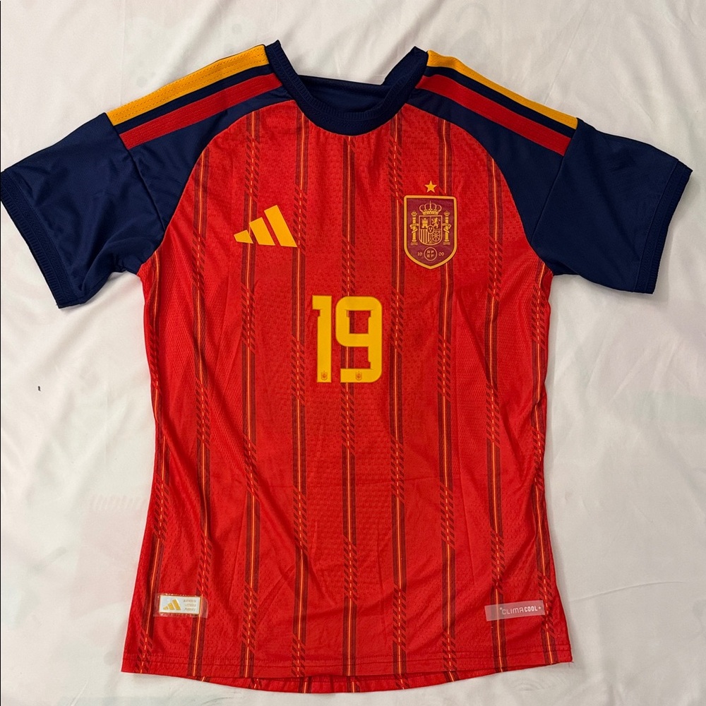 adidas Kids Red and Navy Soccer Jersey